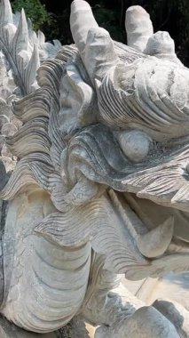 ejderha heykeli heykeli mermer dağ Da Nang, Vietnam. Yüksek kalite 4k görüntü