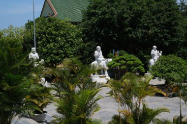 Danang Vilayeti, Vietnam için Guan Yin heykelinin tapınağının bayan Buda Danang Detayları. Vietnam 'daki Danang şehrindeki Linh Ung Pagoda' da Buda Heykeli. Yüksek kalite