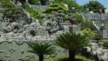Danang Vilayeti, Vietnam için Guan Yin heykelinin tapınağının bayan Buda Danang Detayları. Vietnam 'daki Danang şehrindeki Linh Ung Pagoda' da Buda Heykeli. Yüksek kalite