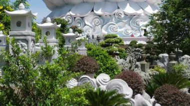 Danang Vilayeti, Vietnam için Guan Yin heykelinin tapınağının bayan Buda Danang Detayları. Vietnam 'daki Danang şehrindeki Linh Ung Pagoda' da Buda Heykeli. Yüksek kalite