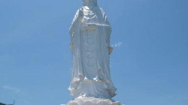 Danang Vilayeti, Vietnam için Guan Yin heykelinin tapınağının bayan Buda Danang Detayları. Vietnam 'daki Danang şehrindeki Linh Ung Pagoda' da Buda Heykeli. Yüksek kalite