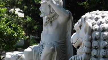 Danang Vilayeti, Vietnam için Guan Yin heykelinin tapınağının bayan Buda Danang Detayları. Vietnam 'daki Danang şehrindeki Linh Ung Pagoda' da Buda Heykeli. Yüksek kalite