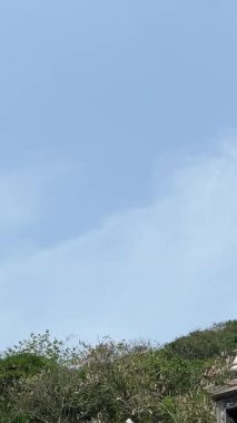 Da Nang, Vietnam, Asya Mermer Dağları 'nın Arkaplan' da gözler önüne serilen manzarası. Yüksek kalite 4k görüntü