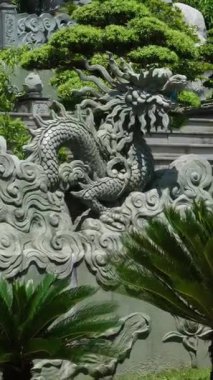 Danang Vilayeti, Vietnam için Guan Yin heykelinin tapınağının bayan Buda Danang Detayları. Vietnam 'daki Danang şehrindeki Linh Ung Pagoda' da Buda Heykeli. Yüksek kalite