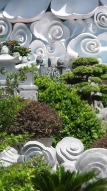 Danang Vilayeti, Vietnam için Guan Yin heykelinin tapınağının bayan Buda Danang Detayları. Vietnam 'daki Danang şehrindeki Linh Ung Pagoda' da Buda Heykeli. Yüksek kalite