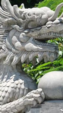Danang Vilayeti, Vietnam için Guan Yin heykelinin tapınağının bayan Buda Danang Detayları. Vietnam 'daki Danang şehrindeki Linh Ung Pagoda' da Buda Heykeli. Yüksek kalite