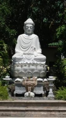 Danang Vilayeti, Vietnam için Guan Yin heykelinin tapınağının bayan Buda Danang Detayları. Vietnam 'daki Danang şehrindeki Linh Ung Pagoda' da Buda Heykeli. Yüksek kalite