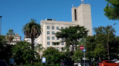 Golfo dei Poeti Cruise Terminali, La Spezia, İtalya Güzel renkli gerçek mimari İtalya 'nın ünlü uçurum kasabası. Yüksek kalite 4k görüntü