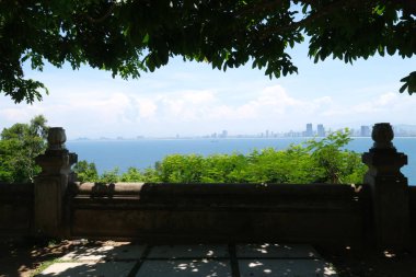 Danang Da Nang Vietnam 'daki Linh Ung Pagoda' da Buda Heykeli Merhamet Heykeli. Yüksek kalite fotoğraf