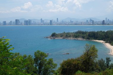 Lady Buddha Danang Vietnam Tapınakları ve Pagoda 'yı geziyor. Yüksek kalite fotoğraf