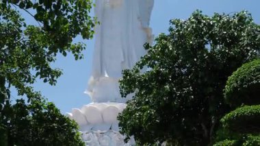 Lady Buddha Danang Vietnam Tapınakları ve Pagoda 'yı geziyor. Yüksek kalite fotoğraf