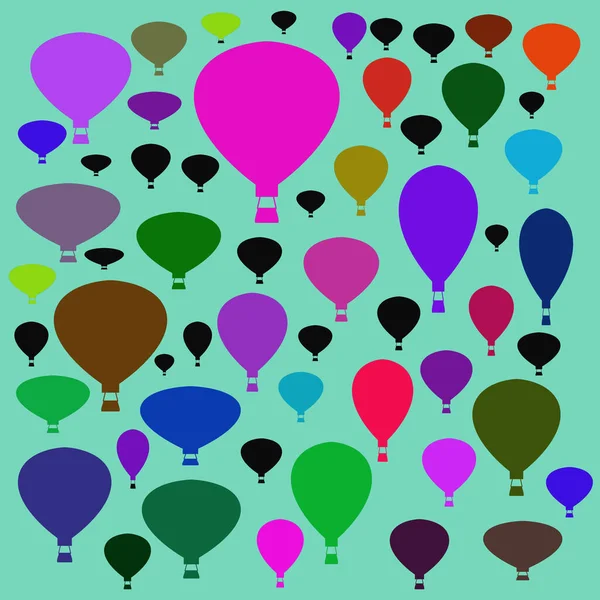 Seamless hot air balloon pattern