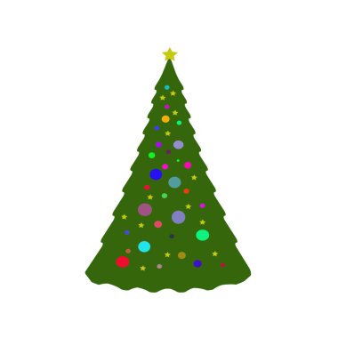 Soyut ve çağdaş Noel ağacı deseni