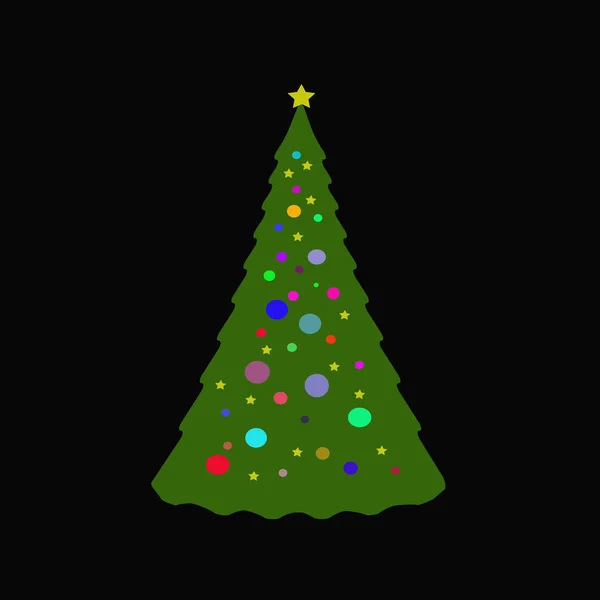 Abstraktní Současný Vánoční Strom Vzor — Stock fotografie
