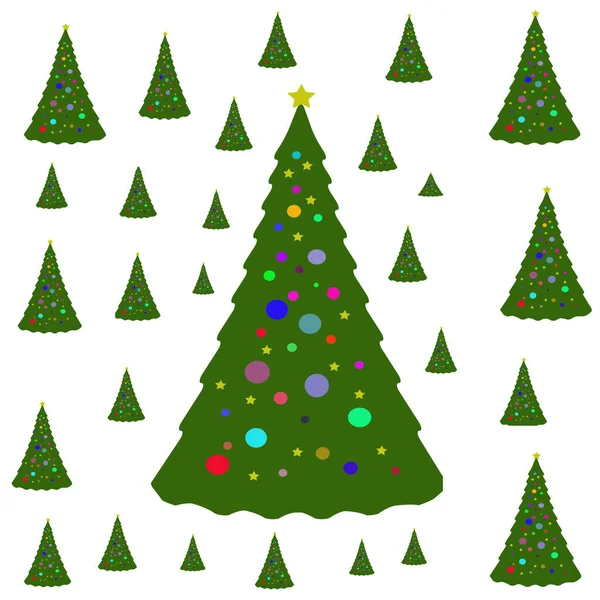 Abstract Contemporary Christmas Tree Pattern — Stock Photo, Image