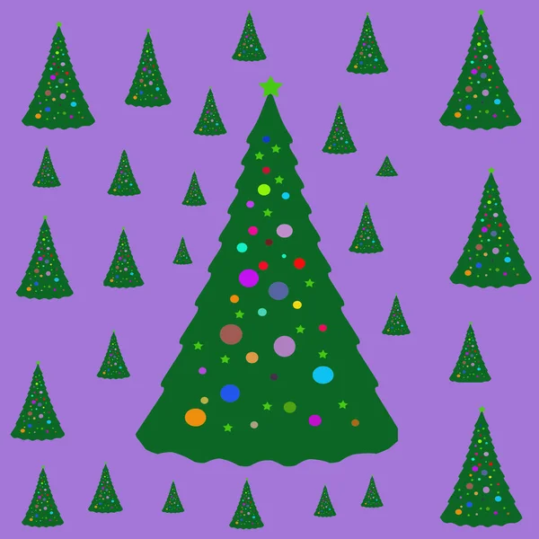 Abstraktní Současný Vánoční Strom Vzor — Stock fotografie