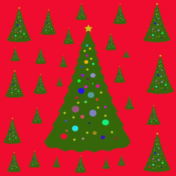 アブストラクトと現代のクリスマスツリーパターン — ストック写真