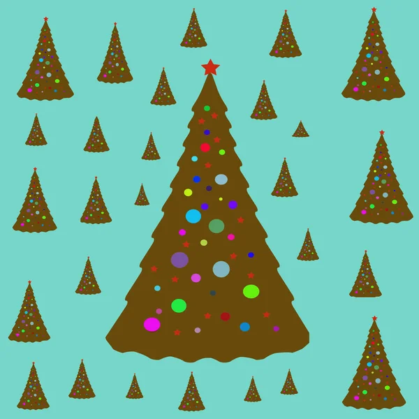 Padrão Árvore Natal Abstrato Contemporâneo — Fotografia de Stock