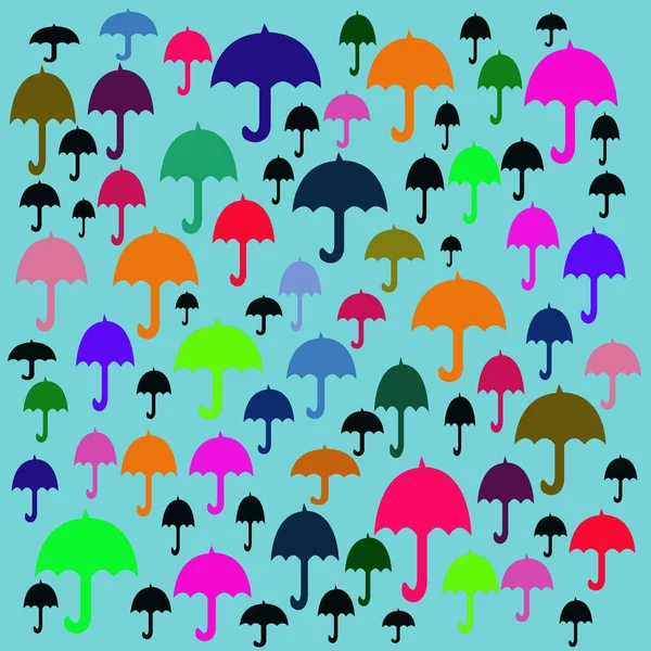 Naadloze Abstracte Paraplu Patroon — Stockfoto