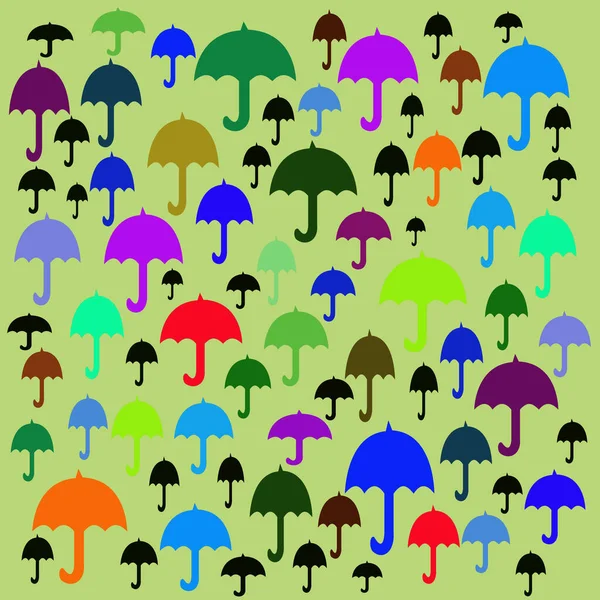 Naadloze Abstracte Paraplu Patroon — Stockfoto
