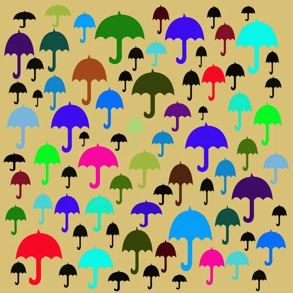 Bezproblémový Abstraktní Vzor Deštníku — Stock fotografie