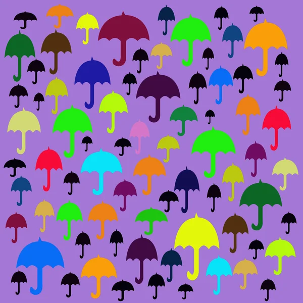 Zökkenőmentes Absztrakt Esernyőminta — Stock Fotó