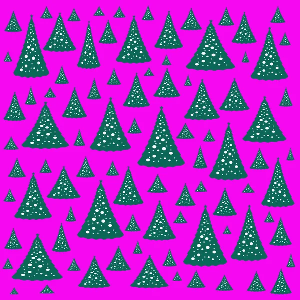 Patrón Árbol Navidad Sin Costuras —  Fotos de Stock