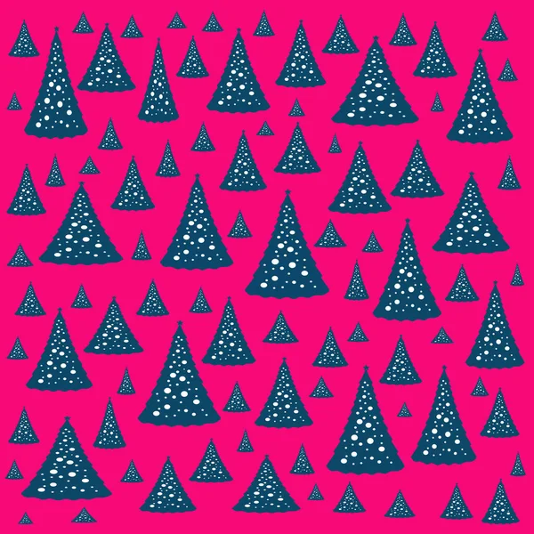 Patrón Árbol Navidad Sin Costuras —  Fotos de Stock
