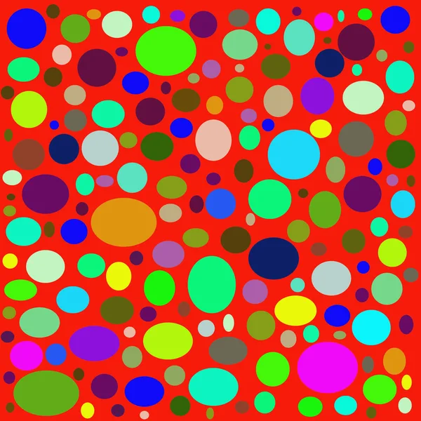 Patrón Abstracto Geométrico Colorido Con Círculos Para Fondo — Foto de Stock