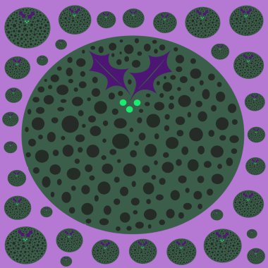 Soyut Noel pudingi tasarımı