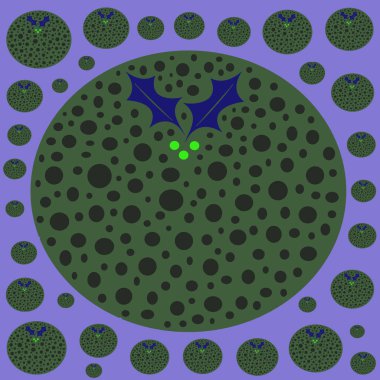 Soyut Noel pudingi tasarımı