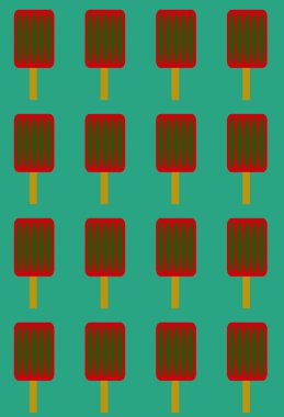 Soyut ve çağdaş dijital sanat lolipop tasarımı