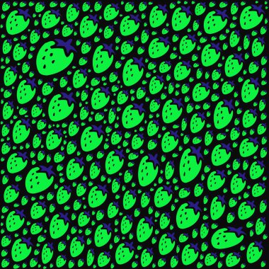 Soyut ve çağdaş dijital sanat çileği tasarımı