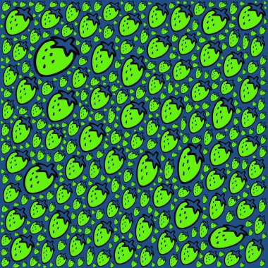 Soyut ve çağdaş dijital sanat çileği tasarımı