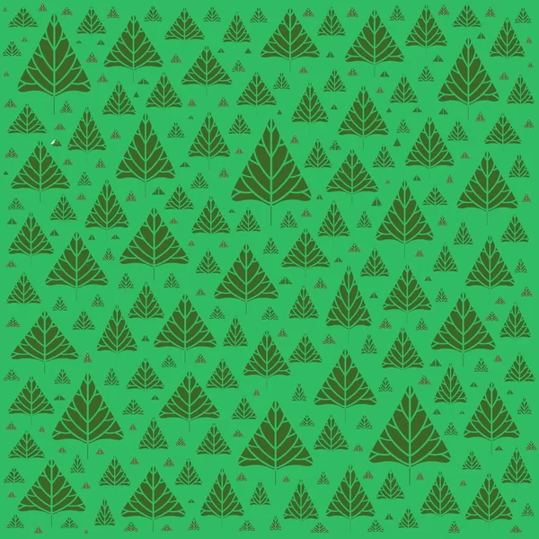 Nahtloses Muster Mit Tannenbäumen Vektorillustration — Stockfoto