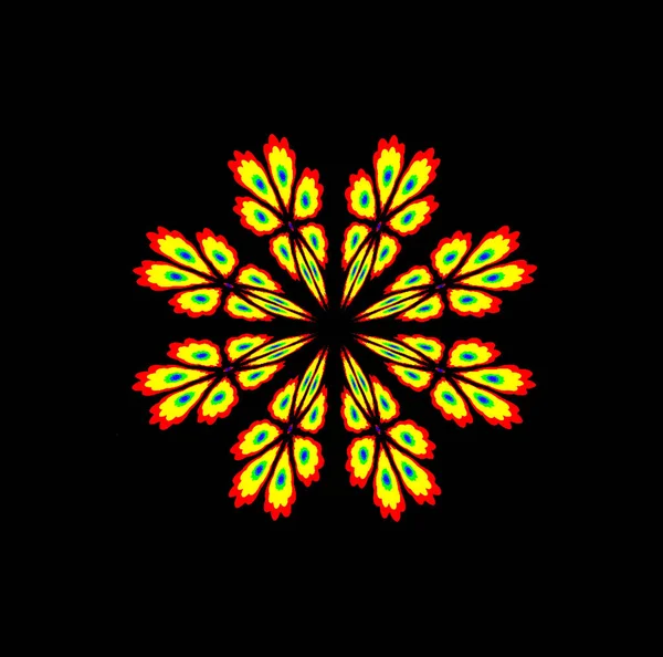 Абстрактний Фон Красивим Візерунком Сонця — стокове фото
