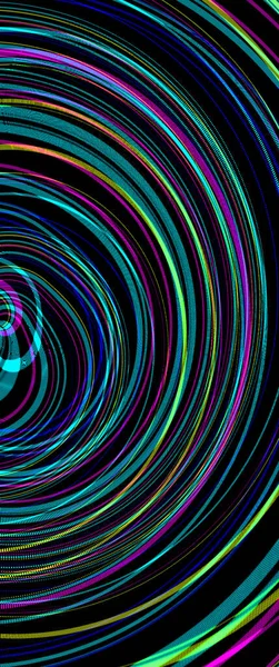 Абстрактне Цифрове Мистецтво Барвистий Дизайн Хвилі — стокове фото