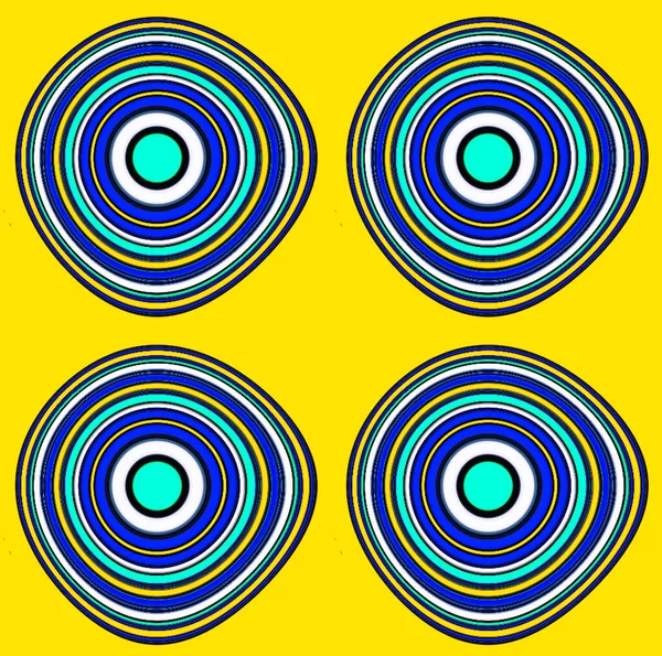 円と点の抽象的な背景 — ストック写真