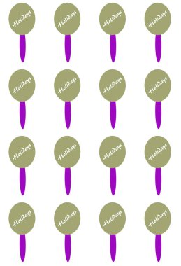 Bir dizi dikişsiz lolipop.