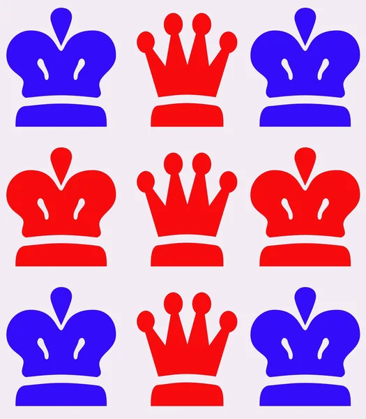 Abstracte Naadloze Kroning Kroon Ontwerp — Stockfoto