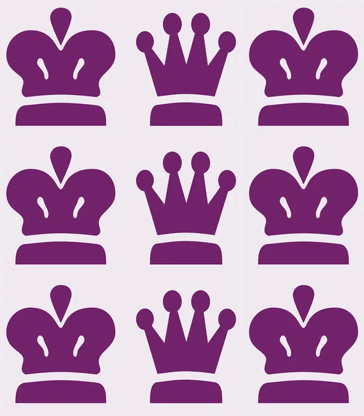 Abstracte Naadloze Kroning Kroon Ontwerp — Stockfoto