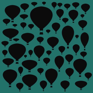 Soyut dikişsiz balon tasarımı