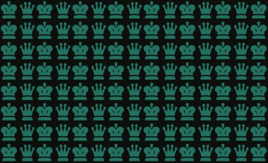 Soyut, kusursuz taç sahnesi