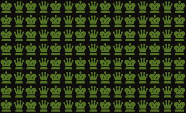 Soyut, kusursuz taç sahnesi