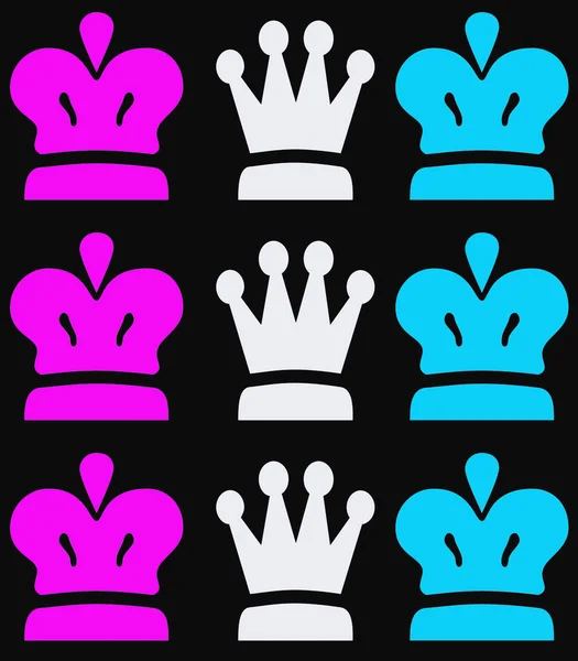 Abstract Seamless Coronation Crown Design — Stock Photo, Image