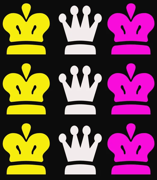 Abstract Seamless Coronation Crown Design — Stock Photo, Image
