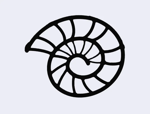 Design Astratto Senza Soluzione Continuità Ammonite — Foto Stock