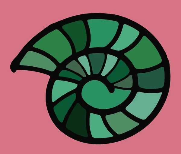 Soyut Dikişsiz Ammonit Tasarımı — Stok fotoğraf