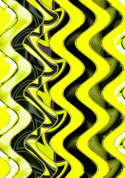 Abstract Contemporary Digital Art Wave Design — Stock Photo, Image