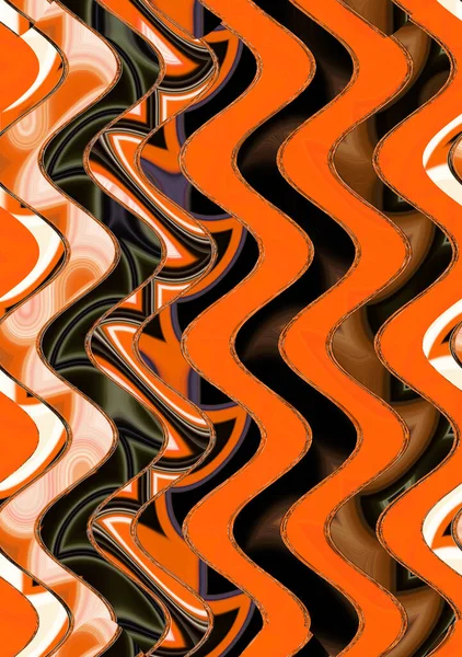 Abstrakt Och Modern Digital Konst Wave Design — Stockfoto